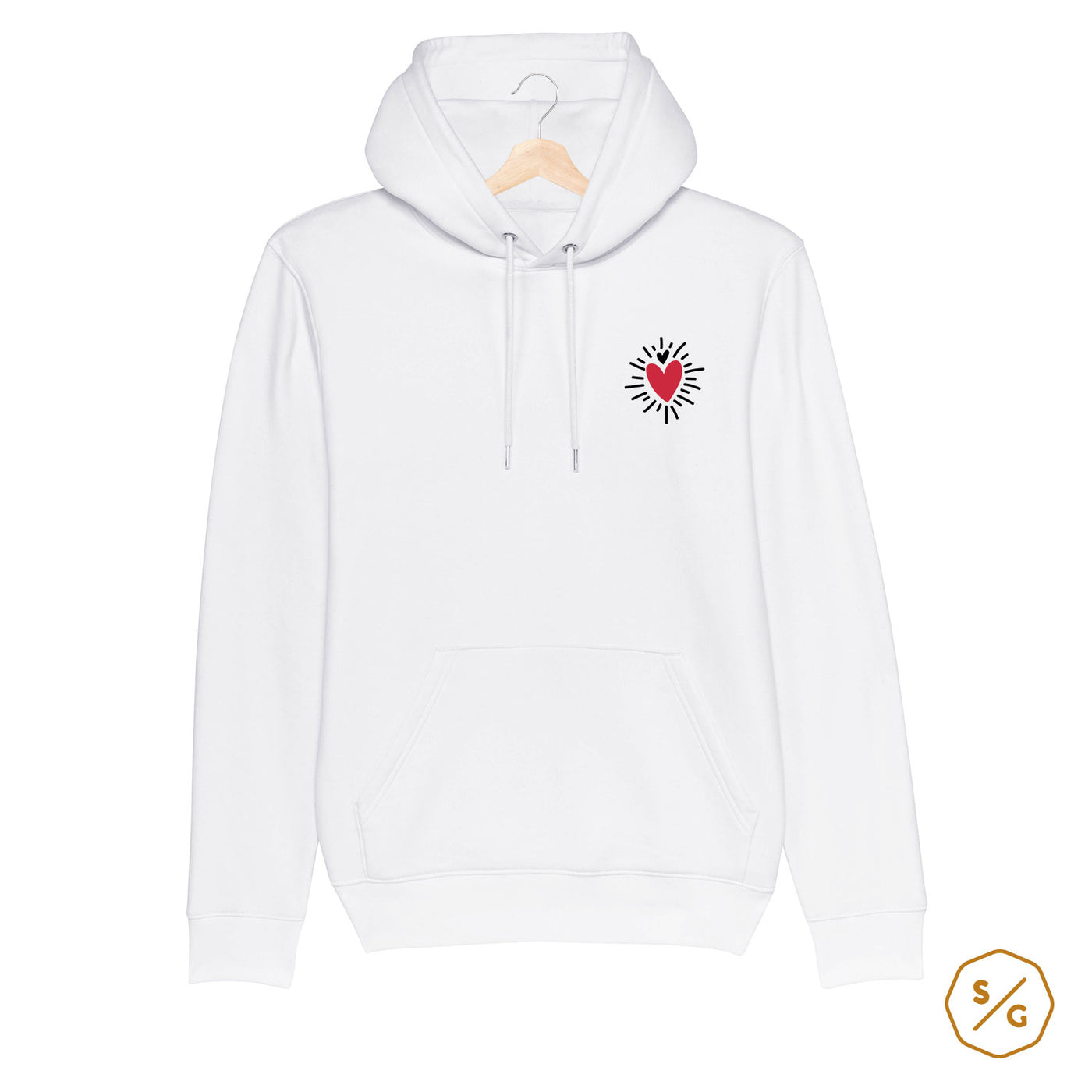 BESTICKTER HOODIE • SHINING HEART