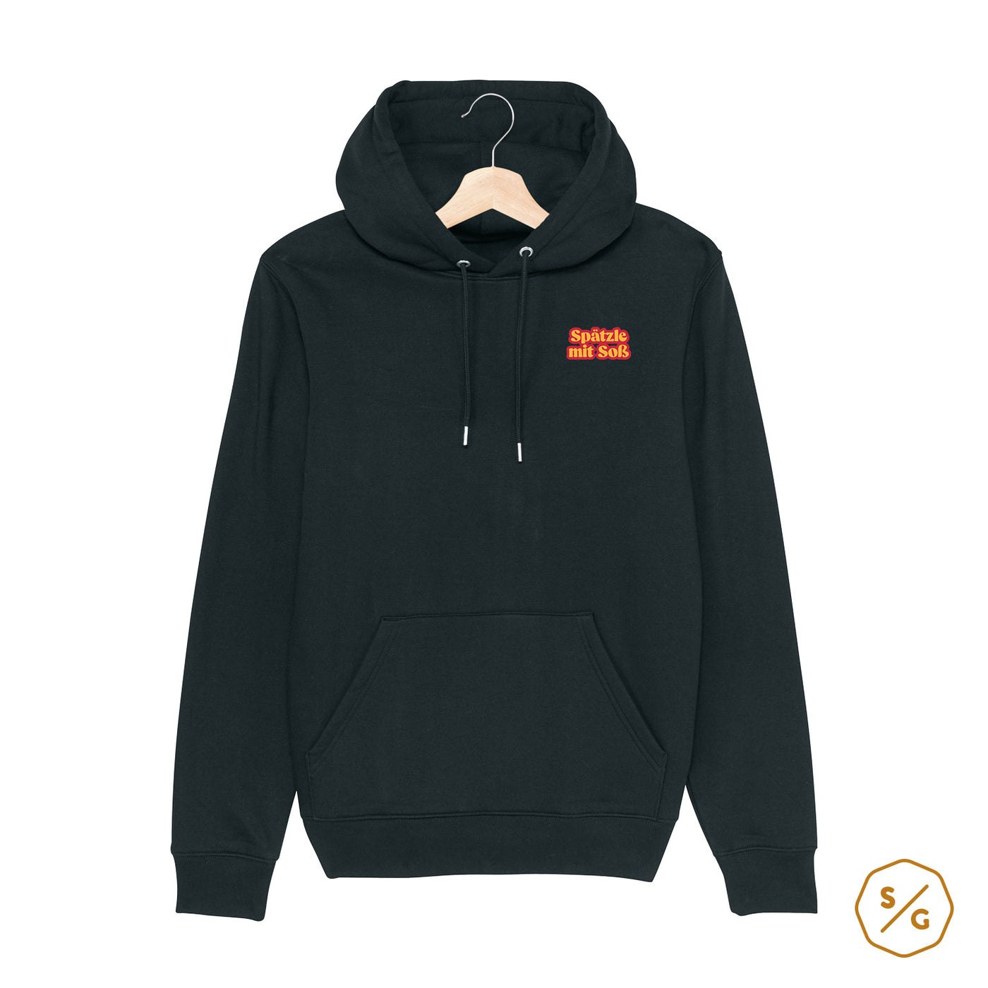 BESTICKTER HOODIE • SPÄTZLE MIT SOSS