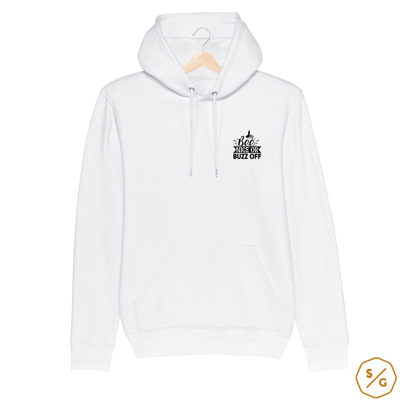 BESTICKTER HOODIE • BEE NICE OR BUZZ OFF