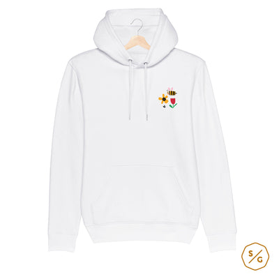 BESTICKTER HOODIE • FLOWER BEE ILLUSTRATION