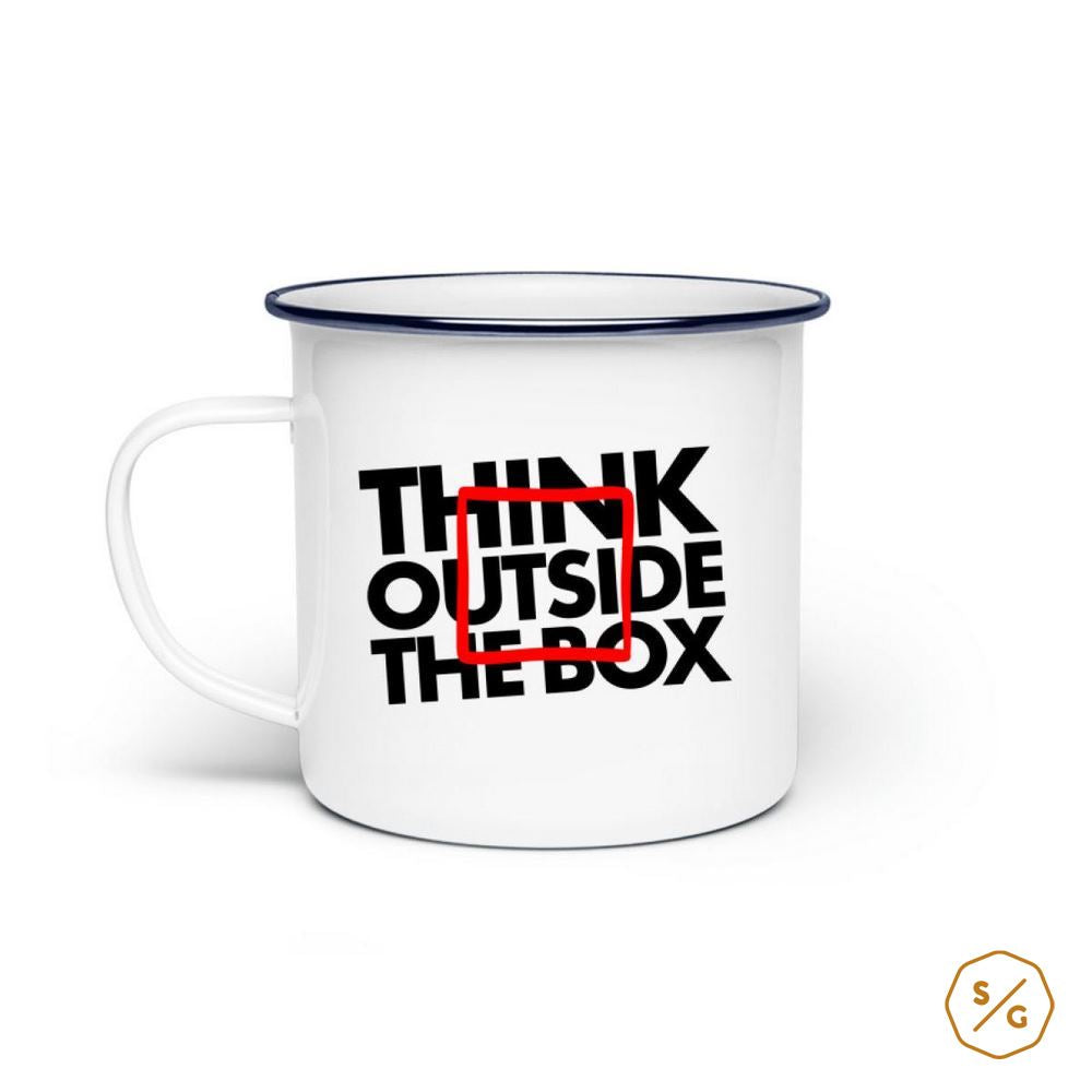 EMAILLE-TASSE (STAHL) • THINK OUTSIDE THE BOX