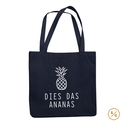 BEDRUCKTE BAUMWOLL-TASCHE • DIES DAS ANANAS