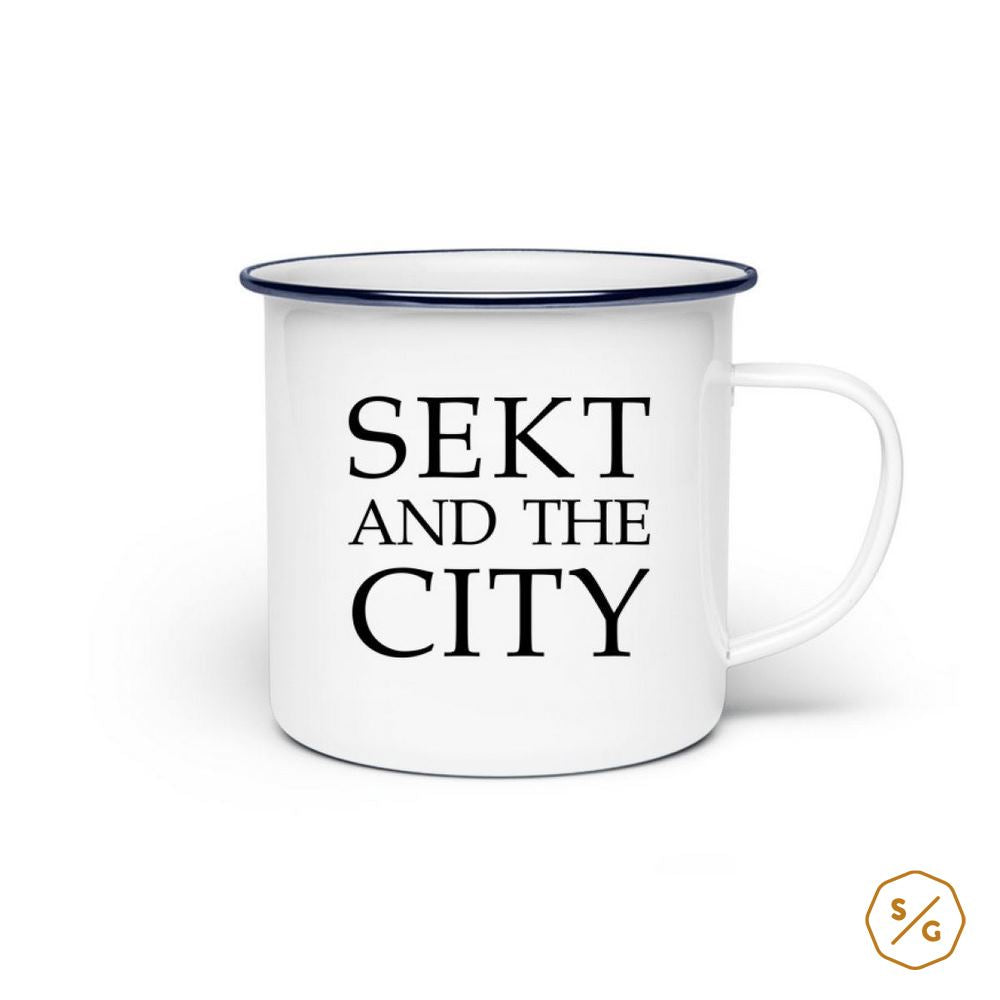 ENAMEL CUP (STEEL) • SEKT AND THE CITY