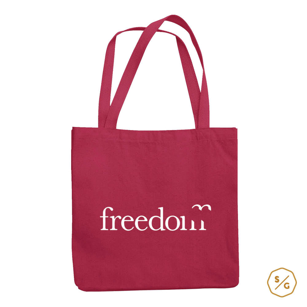 BEDRUCKTE BAUMWOLL-TASCHE • FREEDOM