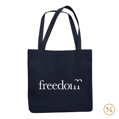 BEDRUCKTE BAUMWOLL-TASCHE • FREEDOM