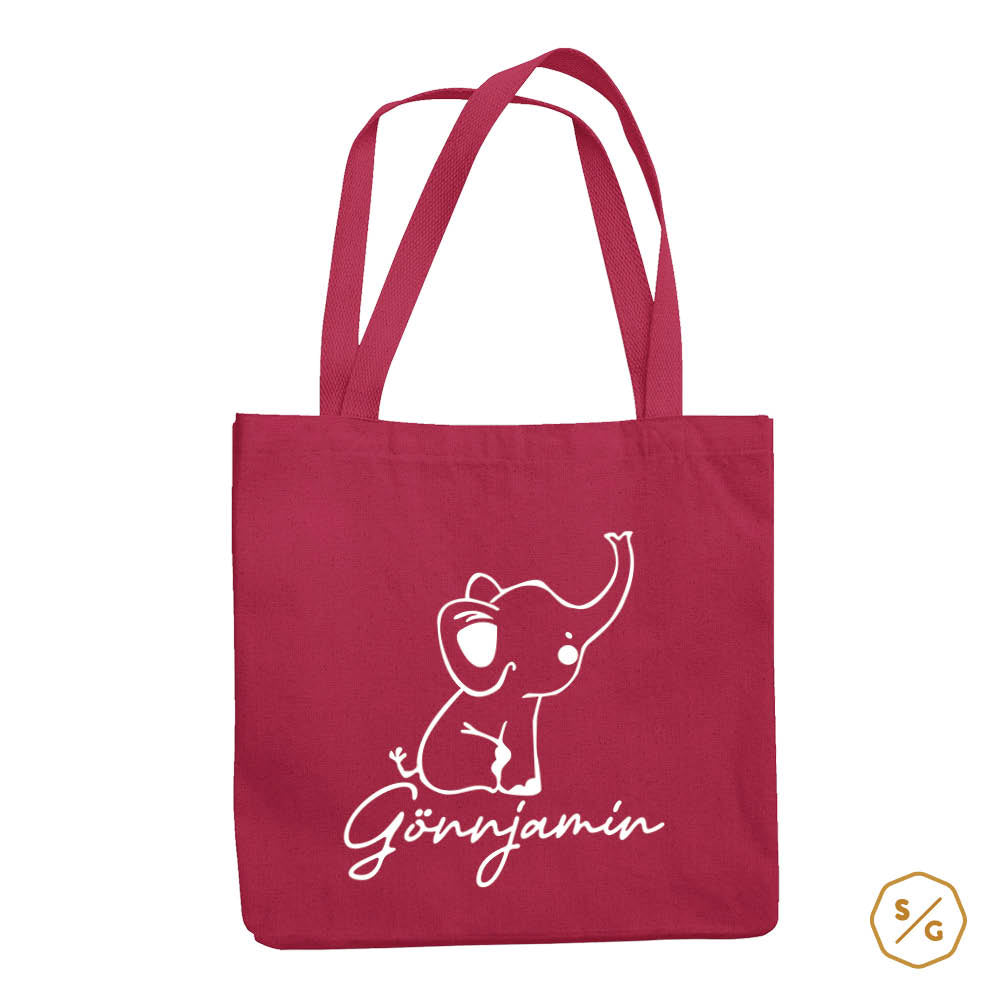 BEDRUCKTE BAUMWOLL-TASCHE • GÖNNJAMIN