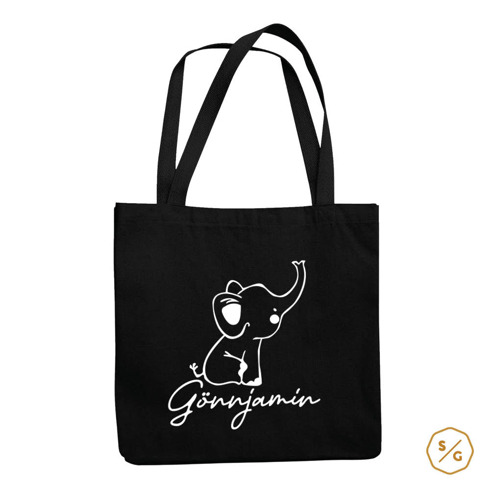 BEDRUCKTE BAUMWOLL-TASCHE • GÖNNJAMIN