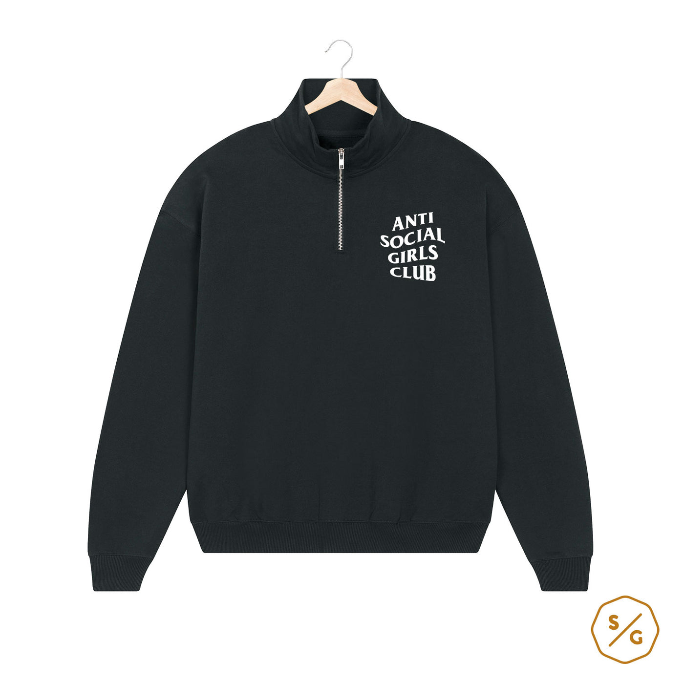 HALF ZIP SWEATER • ANTI SOCIAL GIRLS CLUB