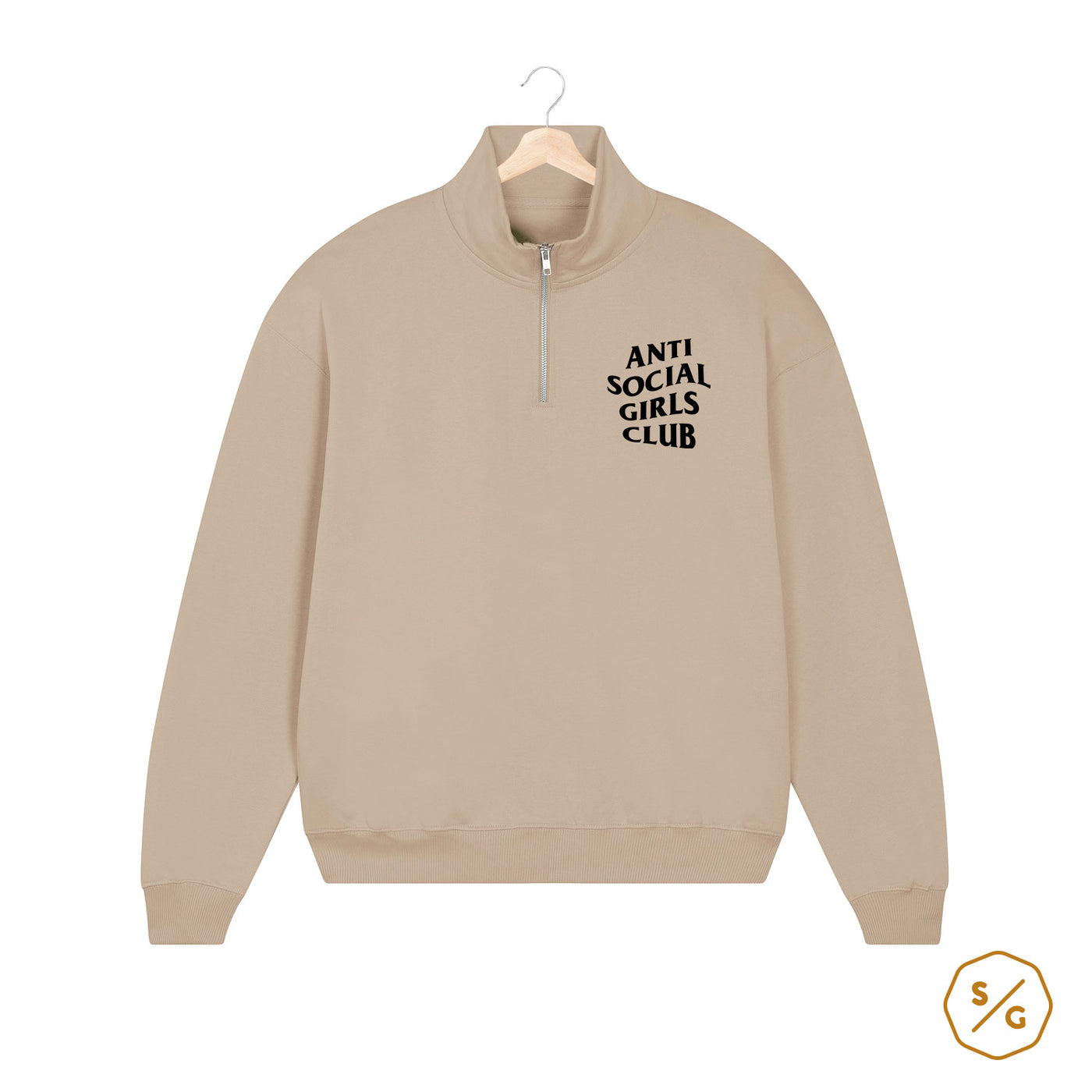 HALF ZIP SWEATER • ANTI SOCIAL GIRLS CLUB