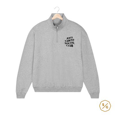 BESTICKTER HALF-ZIP SWEATER • ANTI CHRIST SOCIAL CLUB