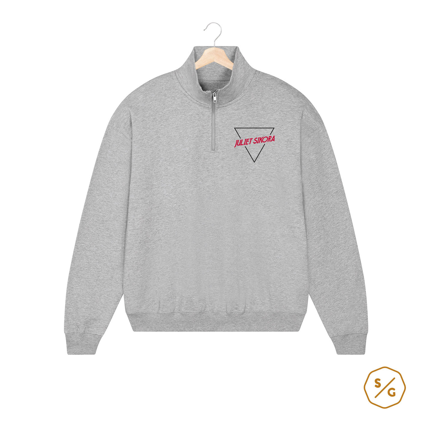 HALF-ZIP SWEATER • LOGO JULIET SIKORA 