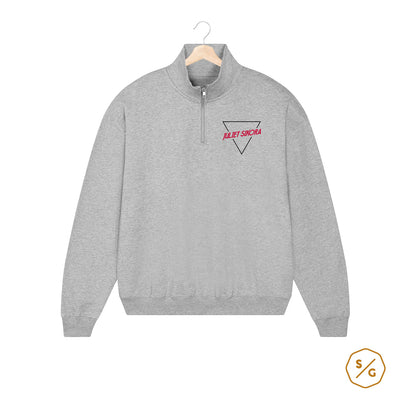 BESTICKTER HALF-ZIP SWEATER • LOGO JULIET SIKORA