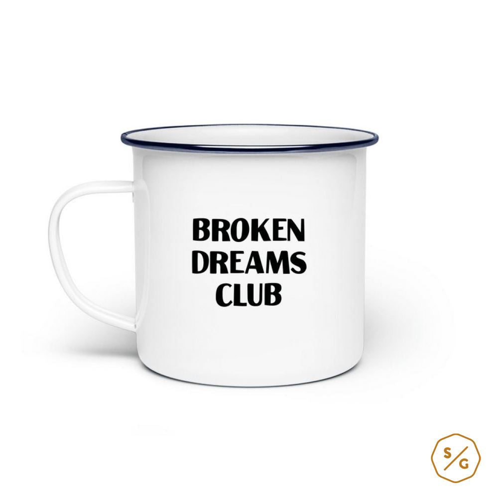 ENAMEL MUG (STEEL) • BROKEN DREAMS CLUB