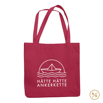 BEDRUCKTE BAUMWOLL-TASCHE • HÄTTE HÄTTE ANKERKETTE