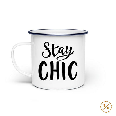 ENAMEL MUG (STEEL) • STAY CHIC