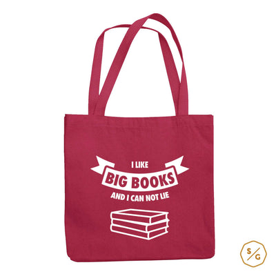 BEDRUCKTE BAUMWOLL-TASCHE • I LIKE BIG BOOKS