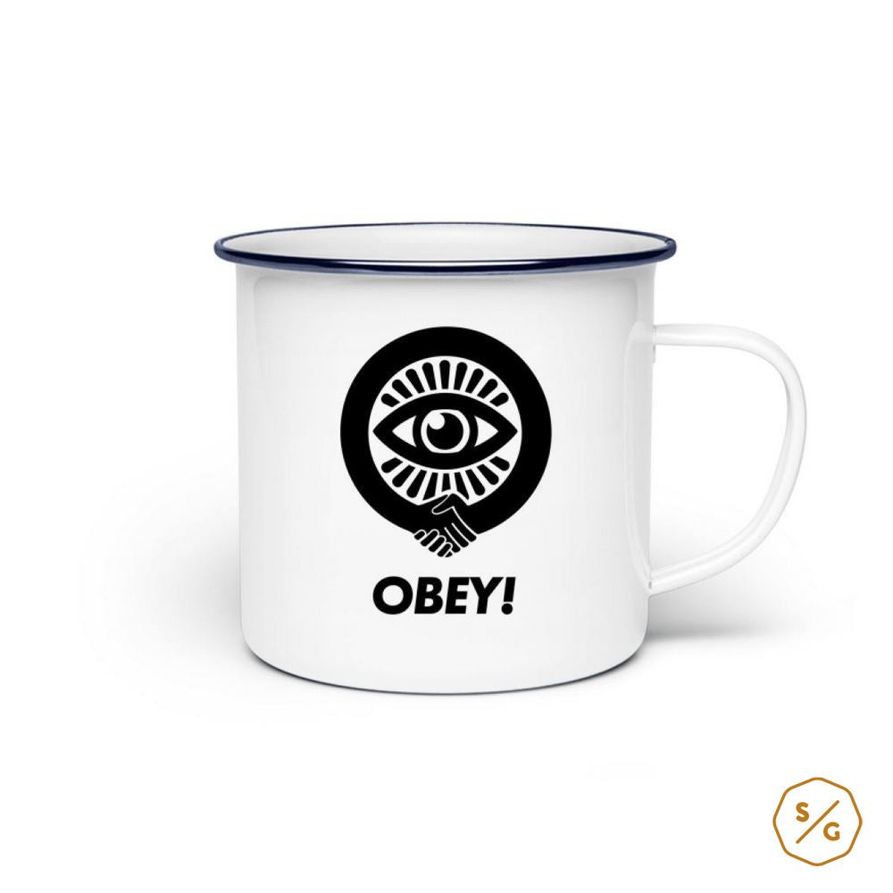 EMAILLE-TASSE (STAHL) • OBEY