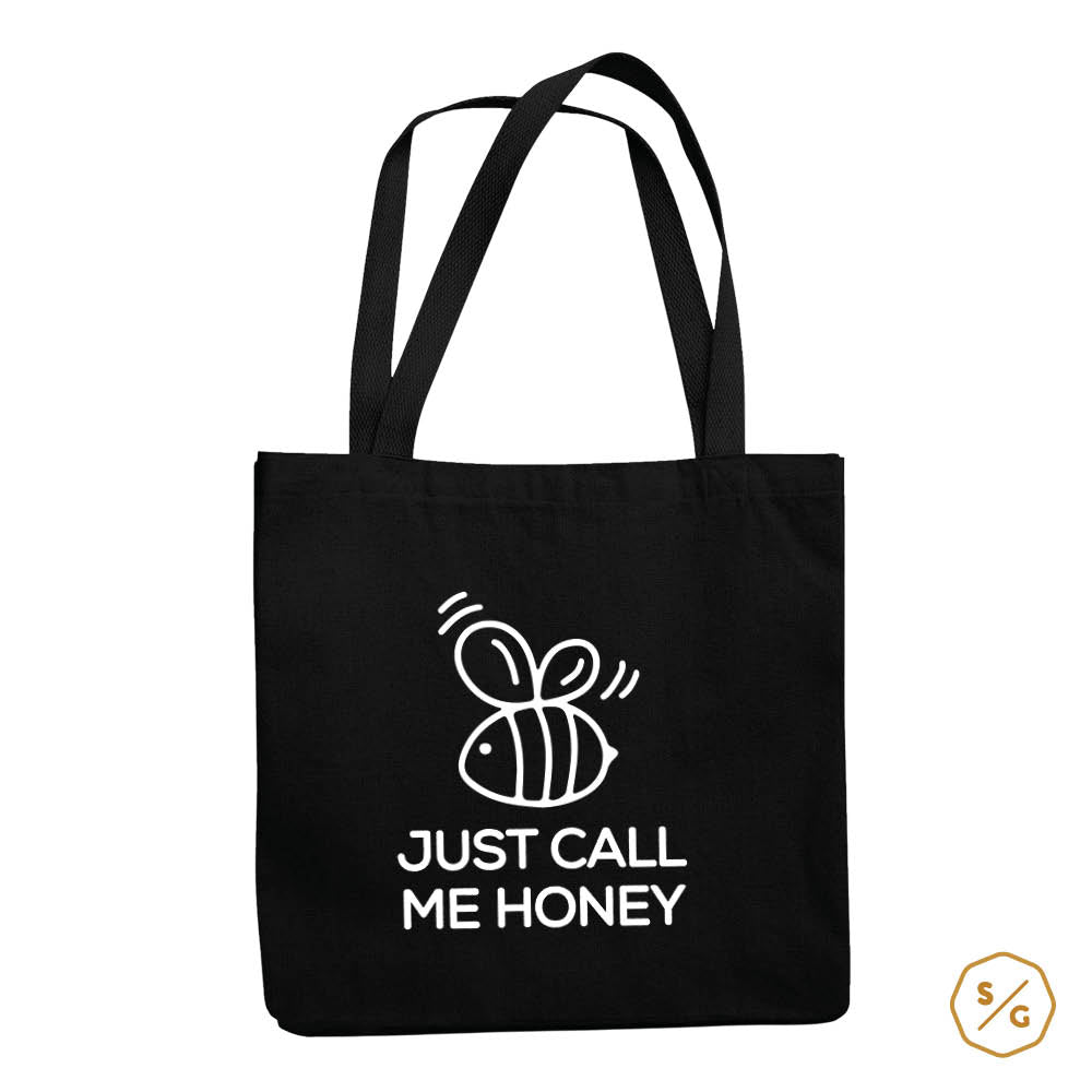 BEDRUCKTE BAUMWOLL-TASCHE • JUST CALL ME HONEY