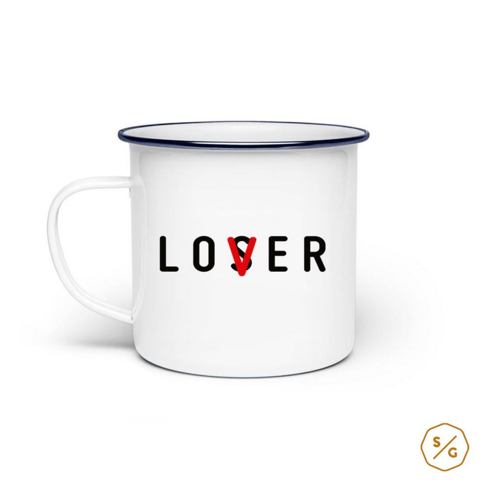 ENAMEL MUG (STEEL) • LOSER