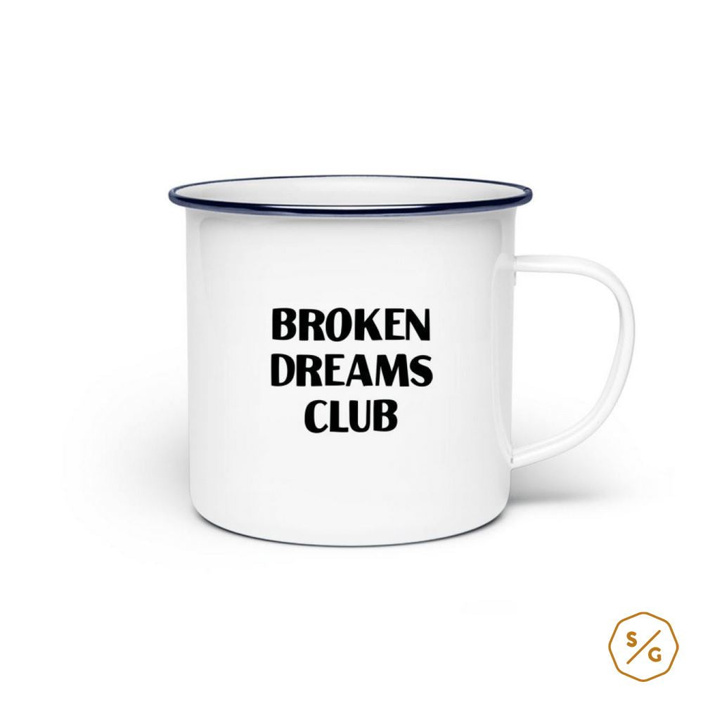 ENAMEL MUG (STEEL) • BROKEN DREAMS CLUB