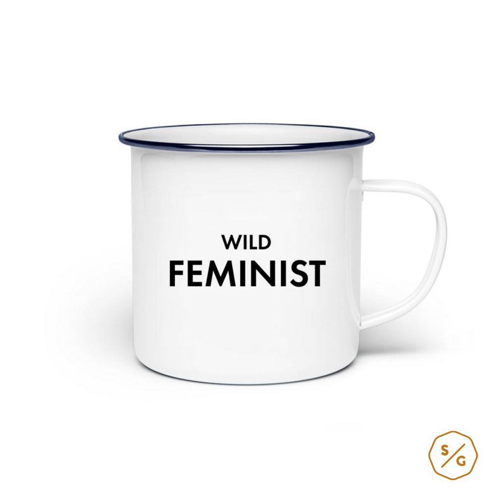 ENAMEL MUG (STEEL) • WILD FEMINIST