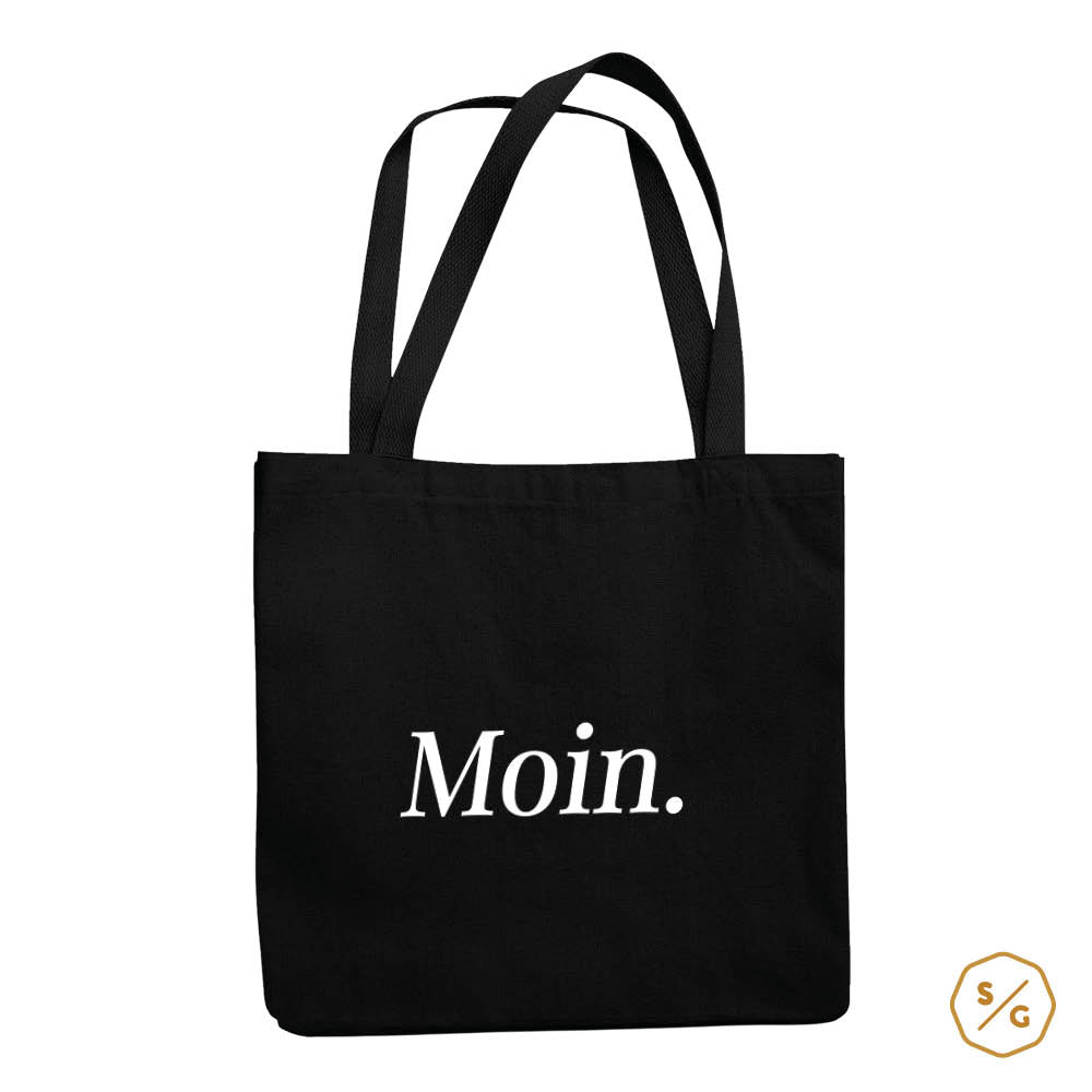 BEDRUCKTE BAUMWOLL-TASCHE • MOIN.