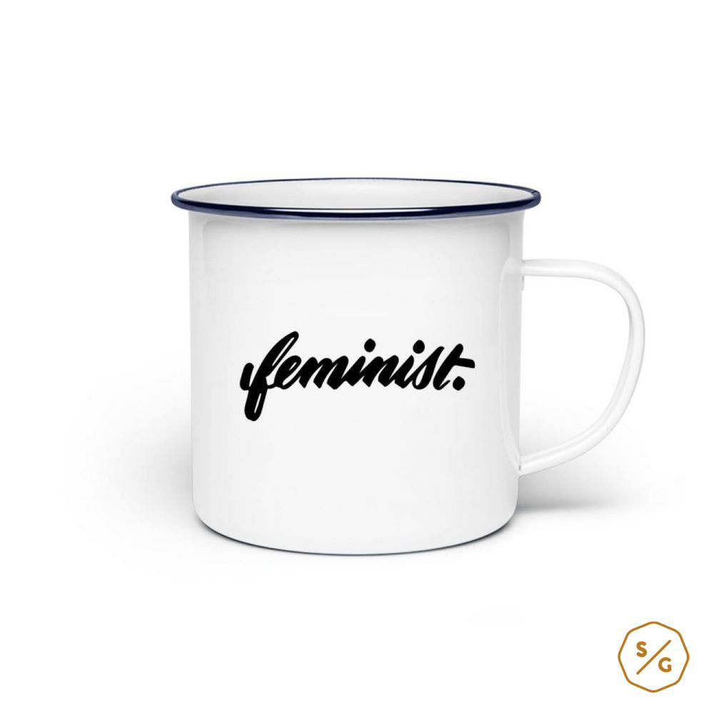 ENAMEL MUG (STEEL) • FEMINIST