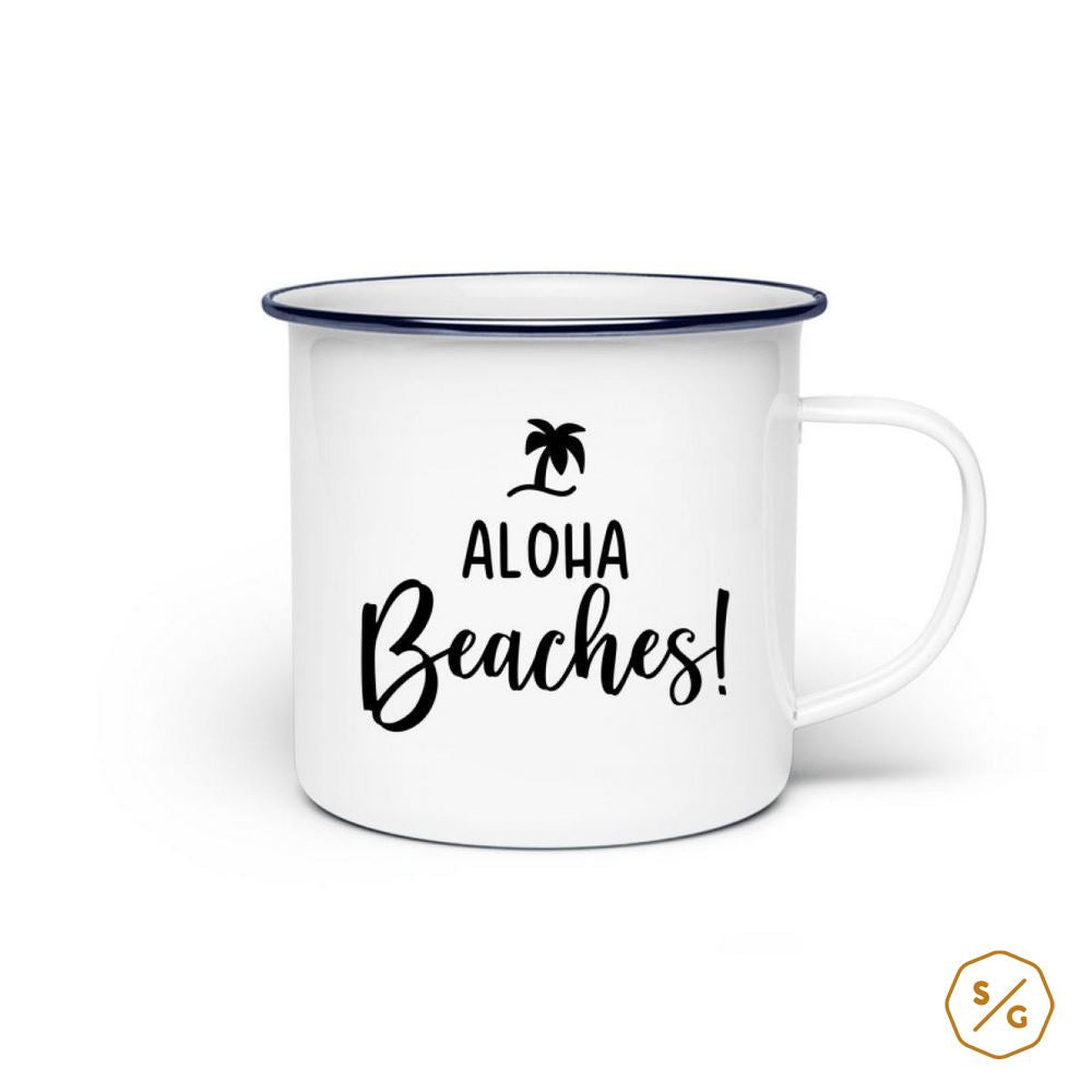 EMAILLE-TASSE (STAHL) • ALOHA BEACHES