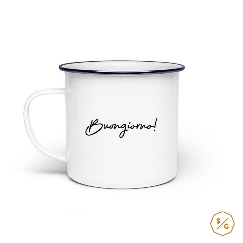 ENAMEL MUG (STEEL) • BUONGIORNO