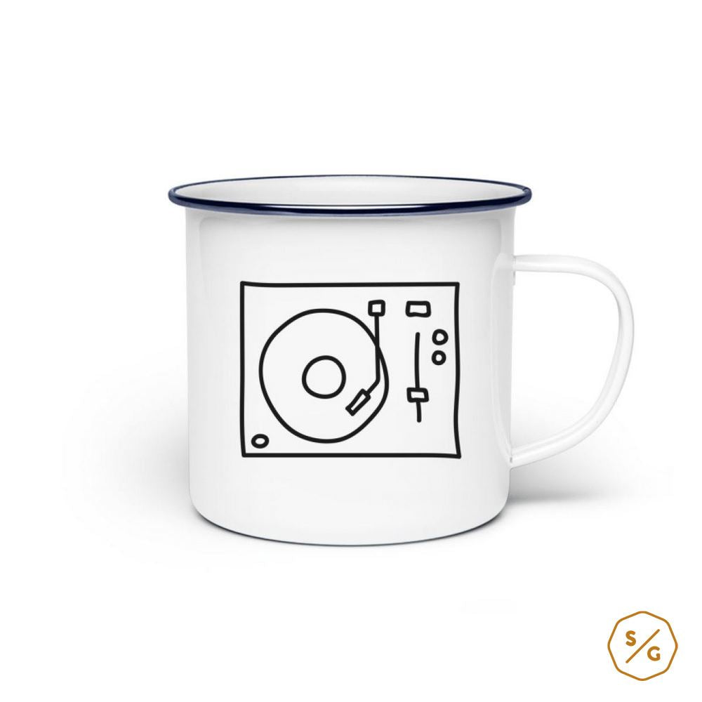 ENAMEL MUG (STEEL) • TURNTABLE SKETCH