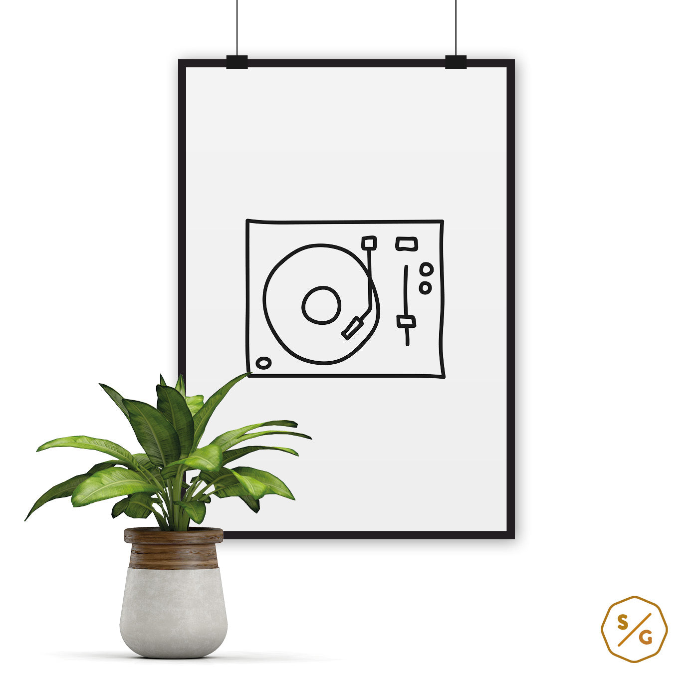 POSTER (VERSCHIED. GRÖSSEN) • TURNTABLE SKETCH