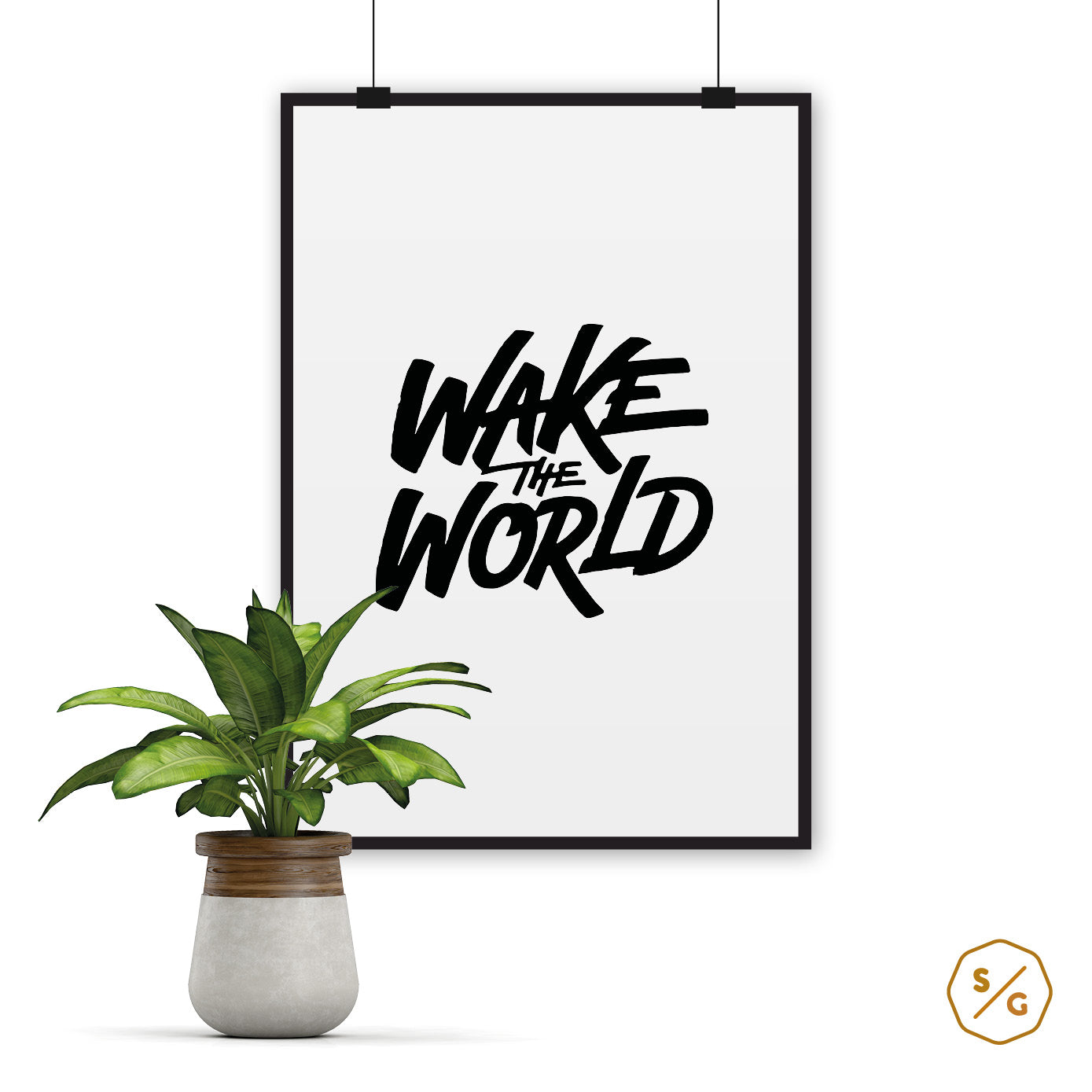 POSTER (various sizes) • WAKE THE WORLD