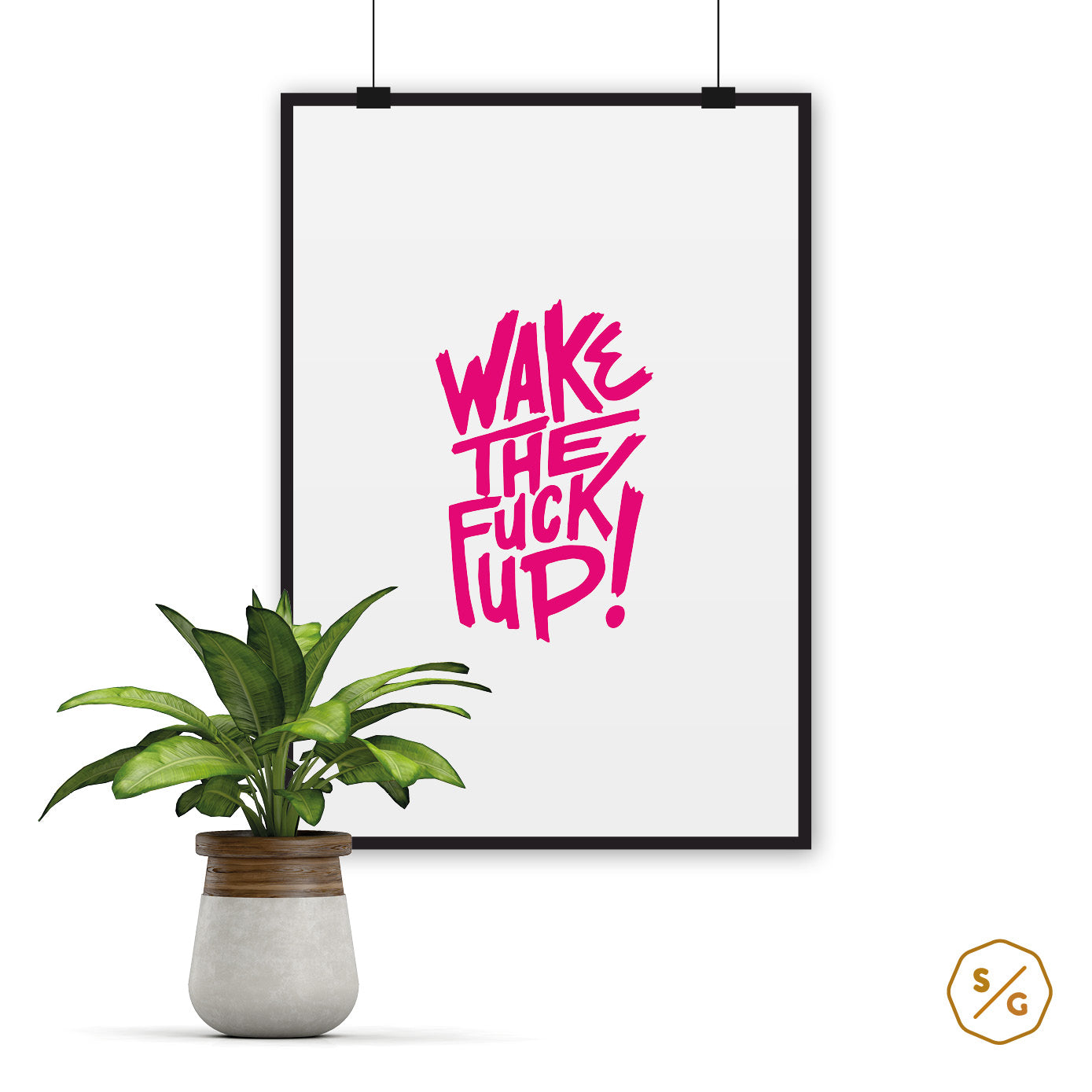 POSTER (verschied. Größen) •  WAKE THE FUCK UP!