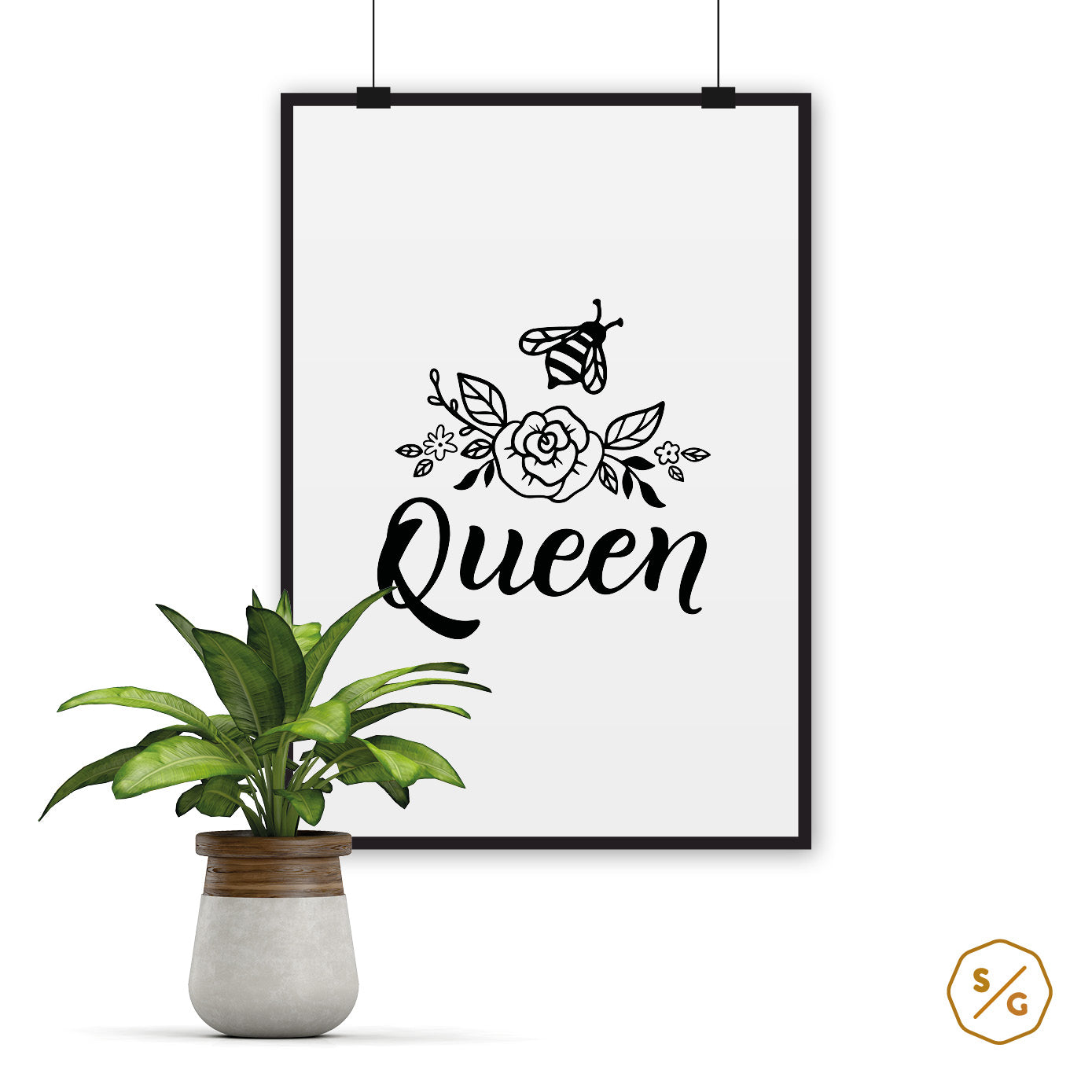 POSTER (verschied. Größen) • BEE A QUEEN