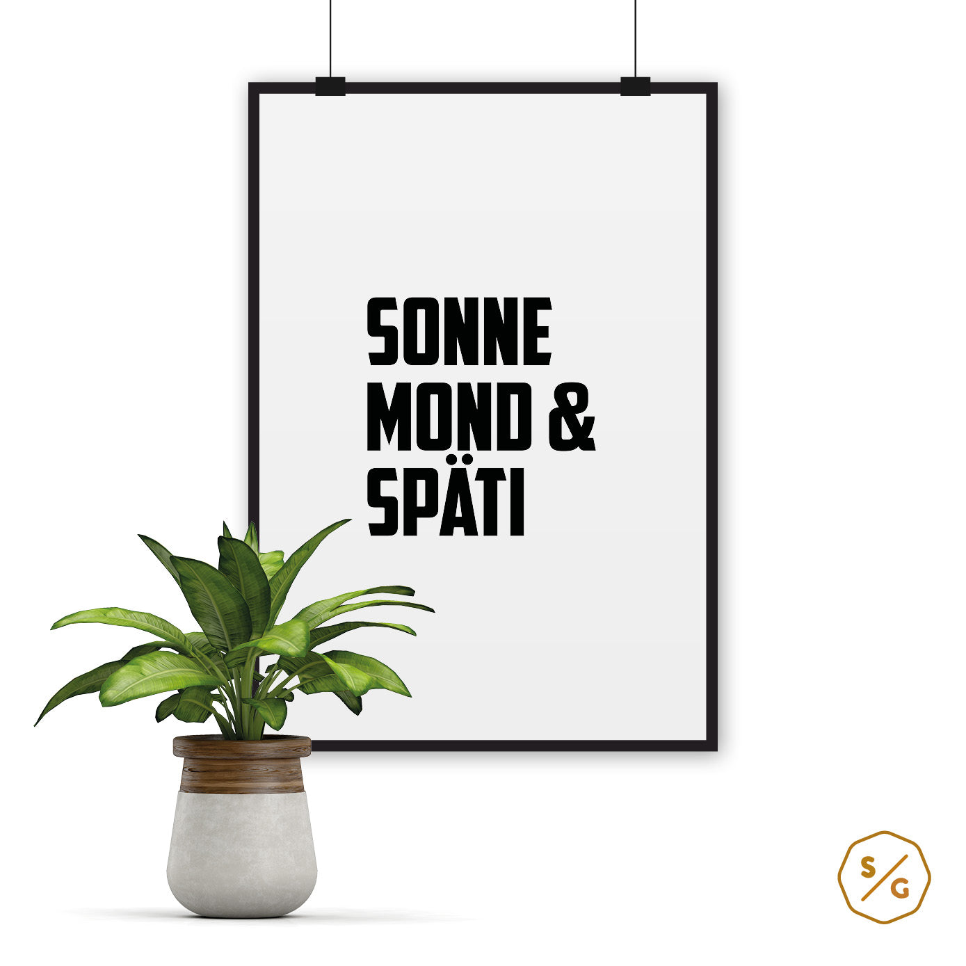 POSTER (various sizes) • SONNE MOND & SPÄTI