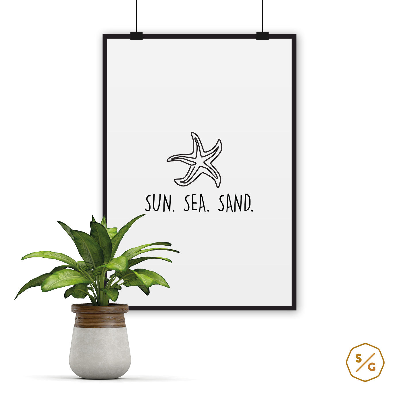 POSTER (VARIOUS SIZES) • SUN, SEA, SAND