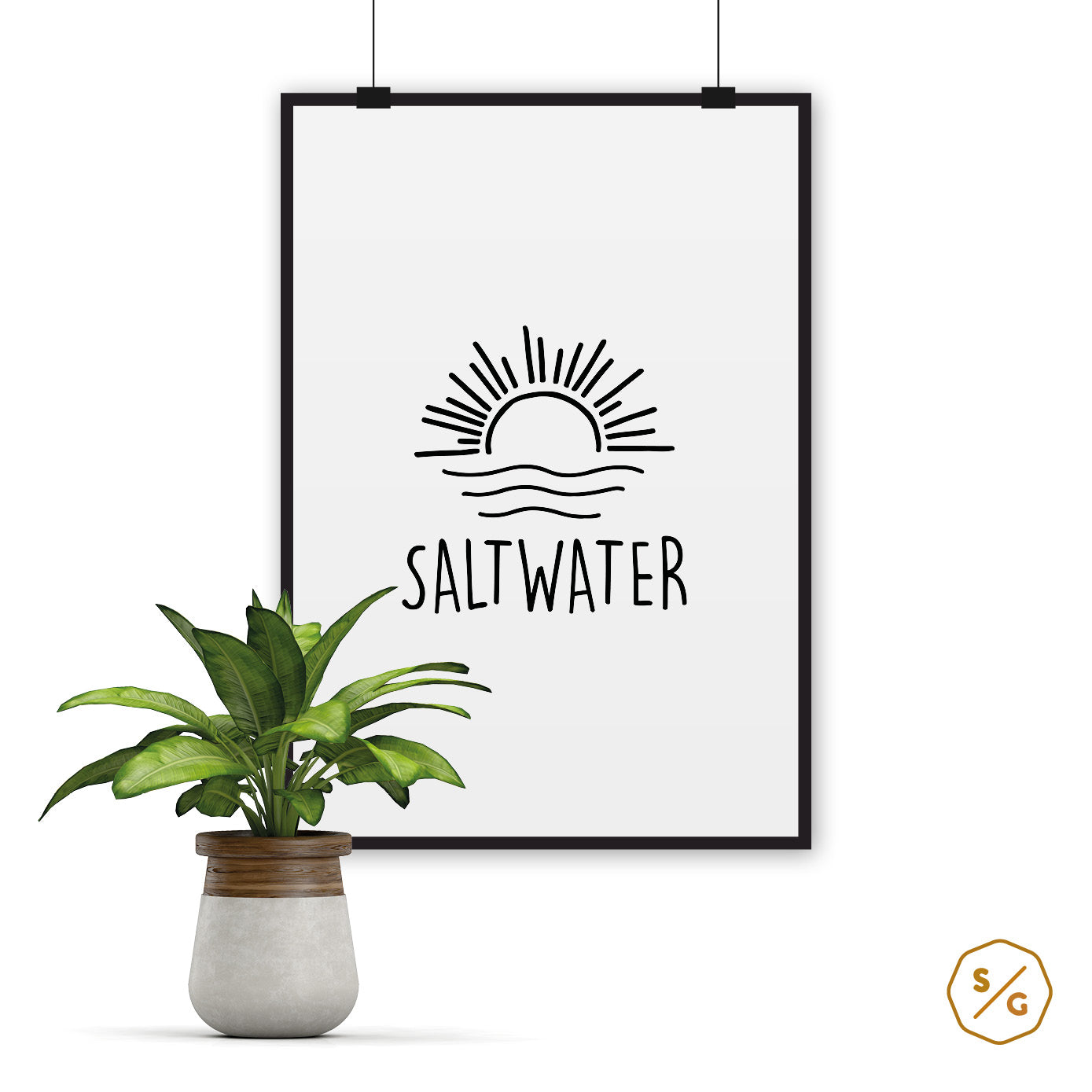 POSTER (VERSCHIED. GRÖSSEN) • SALTWATER