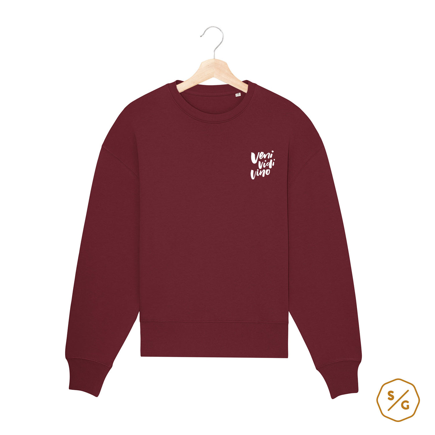 BESTICKTER SWEATER • VENI VIDI VINO