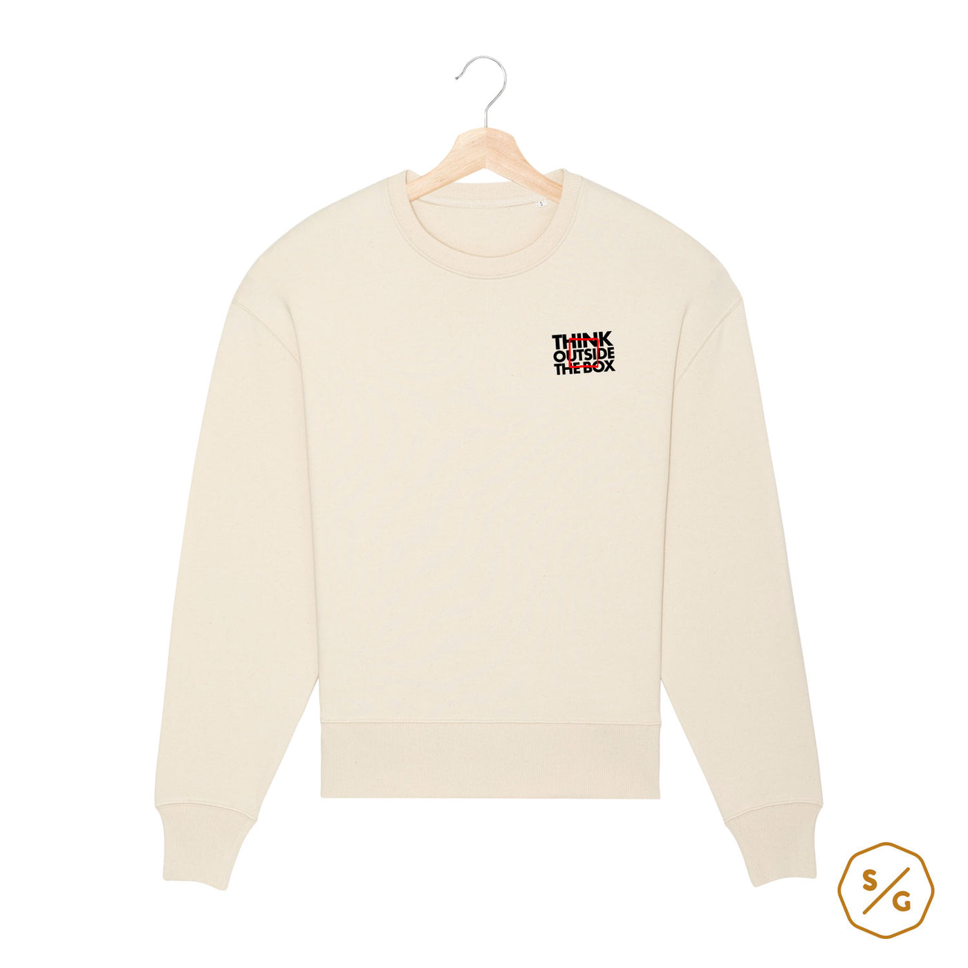 EMBROIDERED SWEATER • THINK OUTSIDE THE BOX