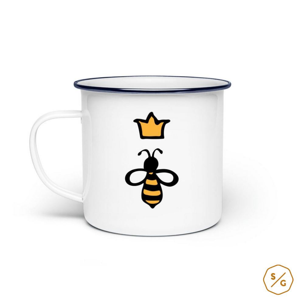 EMAILLE-TASSE (STAHL) • QUEEN BEE