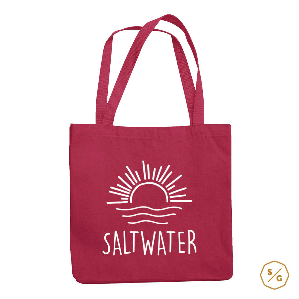 BEDRUCKTE BAUMWOLL-TASCHE • SALTWATER