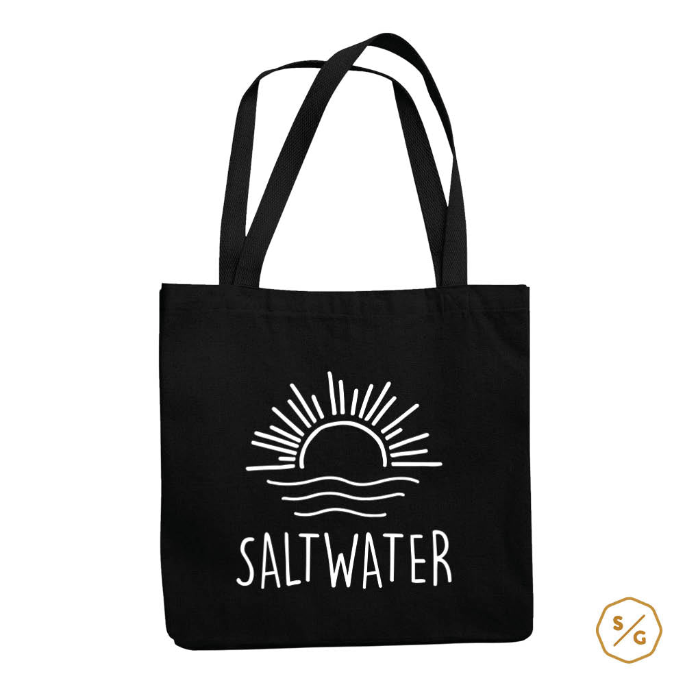 PRINTED COTTON BAG • SALTWATER