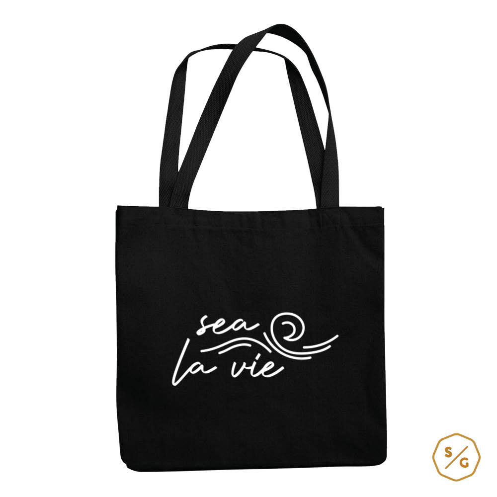 BEDRUCKTE BAUMWOLL-TASCHE • SEA LA VIE