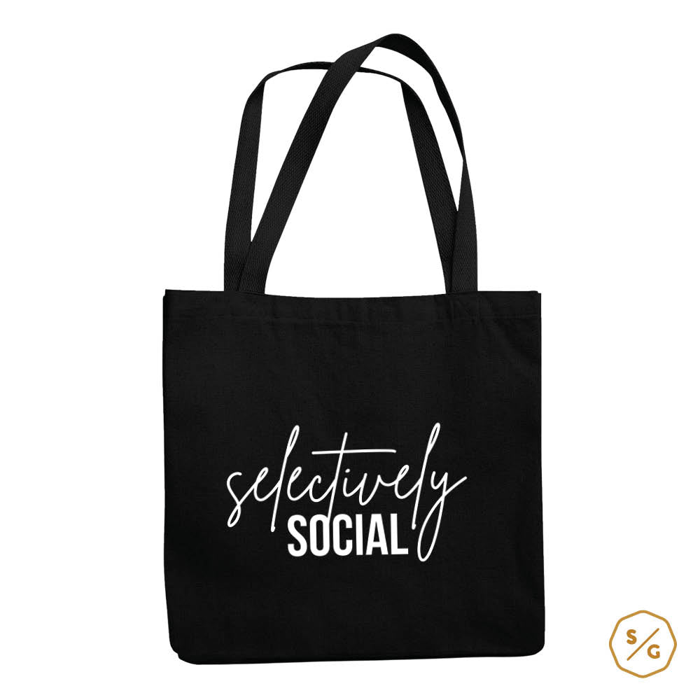 PRINTED COTTON BAG • SELECTIVELY SOCIAL