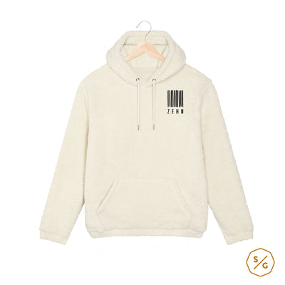 BESTICKTER SHERPA HOODIE • LOGO ZEHN RECORDS