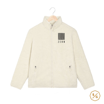 BESTICKTE SHERPA JACKE • LOGO ZEHN RECORDS