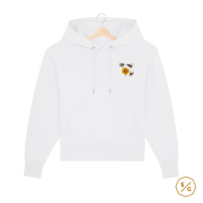 BESTICKTER HOODIE OVERSIZED • SUNFLOWER BEE