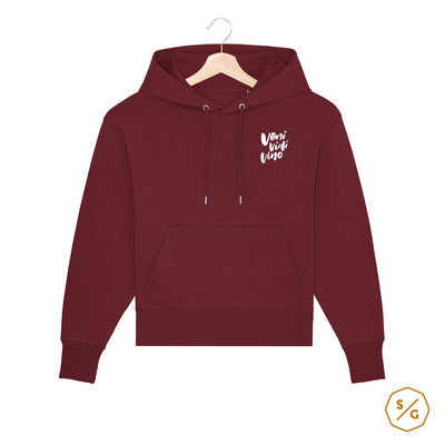 BESTICKTER HOODIE OVERSIZED • VENI VIDI VINO