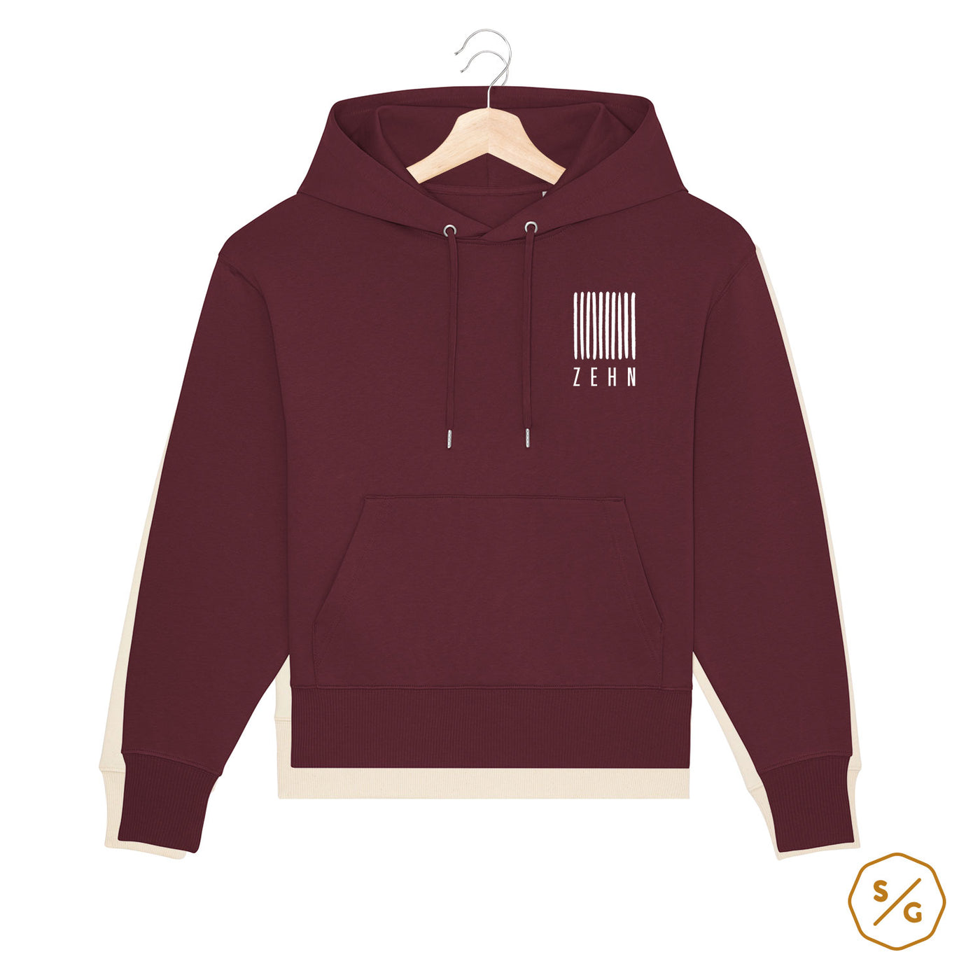 BEDRUCKTER HOODIE OVERSIZED • LOGO ZEHN RECORDS