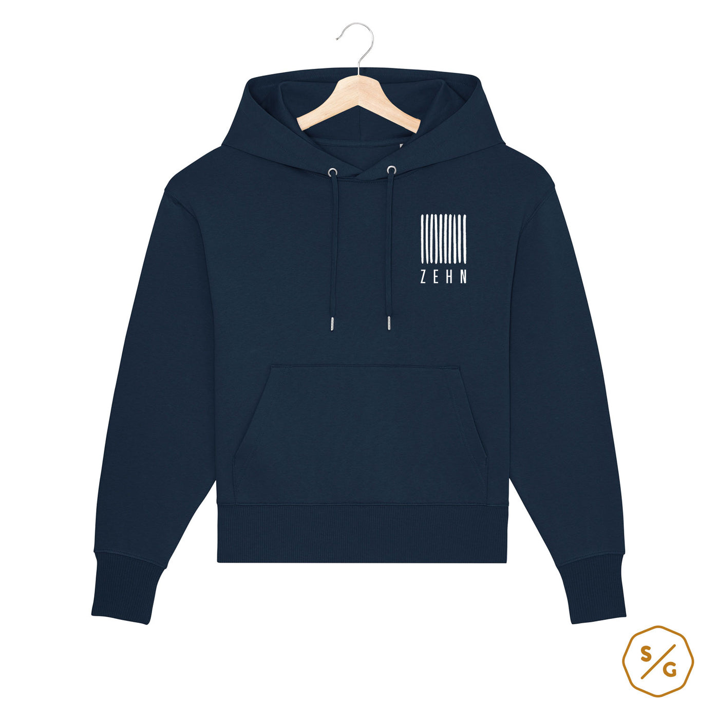 BEDRUCKTER HOODIE OVERSIZED • LOGO ZEHN RECORDS